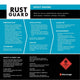 White Knight Rust Guard Black Gloss Epoxy Enamel Paint 1L - UV Resistant, Durable