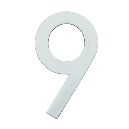 Sandleford 90mm Glow In Dark Acrylic House Number 9 - Durable - Weather Resistant - Easy Install