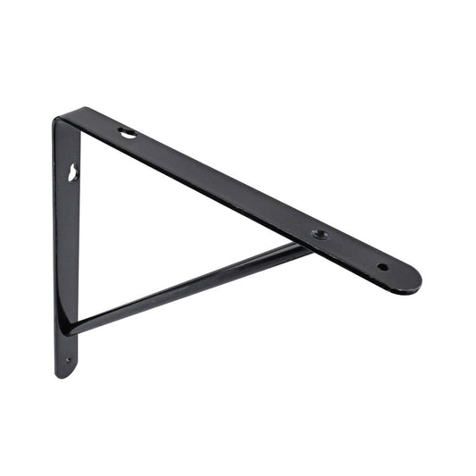 Carinya Black Heavy Duty Studio Stayed Bracket 200mm Steel 125kg - Auzzistore