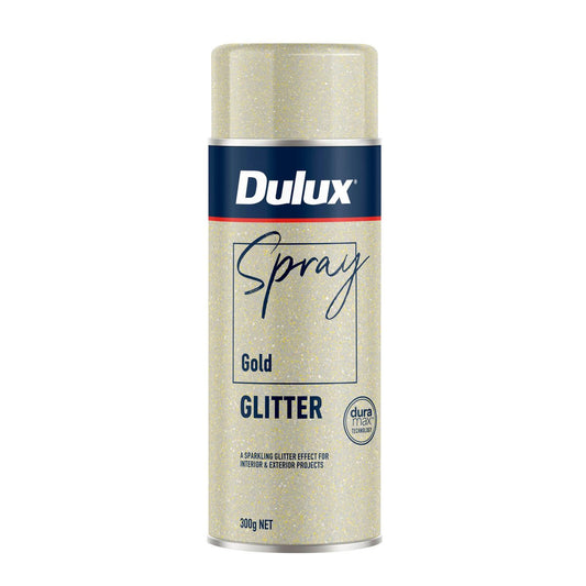 Dulux Effects Gold Glitter Spray Paint 300g - 75mm x 210mm - Shimmering Finish - Auzzistore
