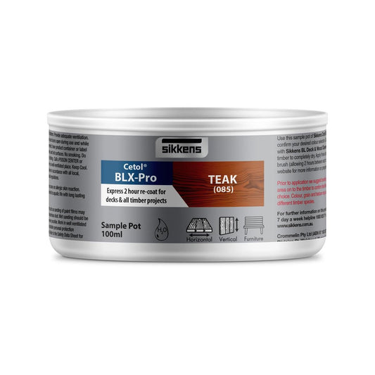 Sikkens Teak Cetol BLX Pro Timber Stain 100ml Water-Based Satin Finish - Auzzistore