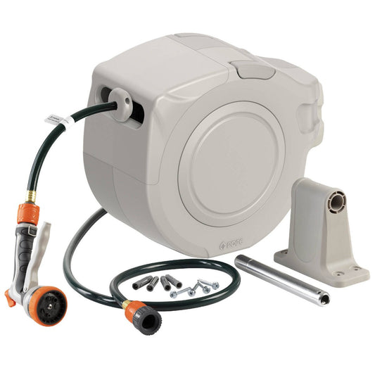 Pope Auto Wind Hose Reel 20m - Controlled Rewind System - Leak-Free Connections - Auzzistore