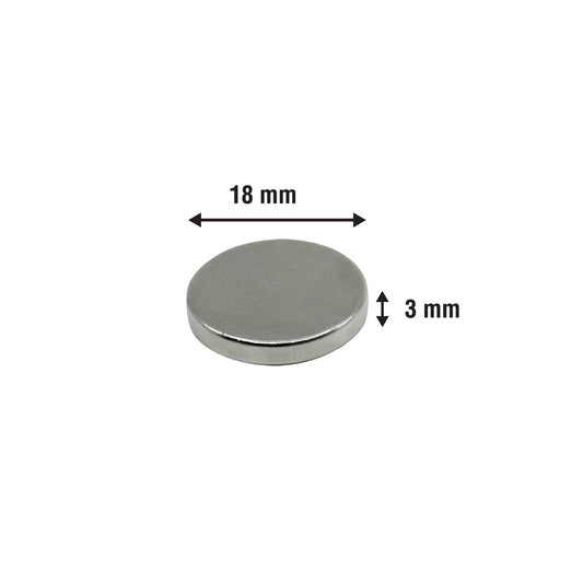 Everhang Rare Earth Disc Magnet 18mm Neodymium 3 Pack Strong – view 2 - Auzzistore