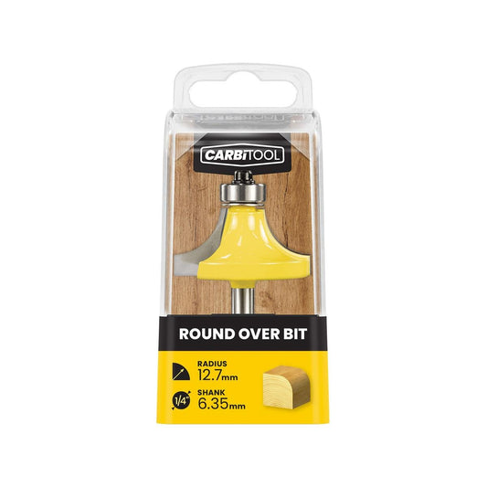 Carbitool 12 7mm Rad Round Router Bit - Tungsten Carbide - Precision Cutting - Auzzistore