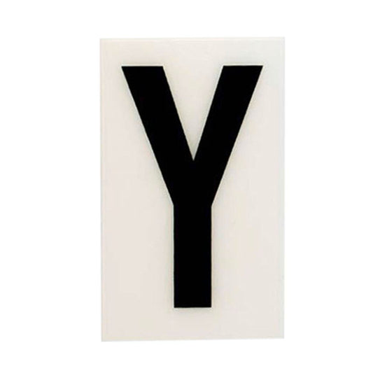 Sandleford 85mm White Self Adhesive House Letter Y - Durable Polycarbonate