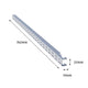 Flexi Storage Double Slot Wall Strip 762mm White Steel Durable
