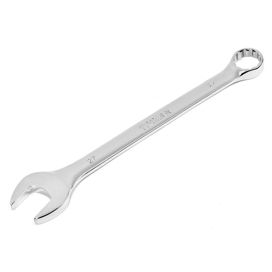 Trojan 27mm Combination Spanner - Polished Chrome Vanadium - High Torque - Lifetime Warranty