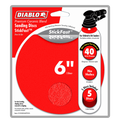 Diablo 150mm 40 Grit Abrasive Random Orbital Sheet 5 Pack