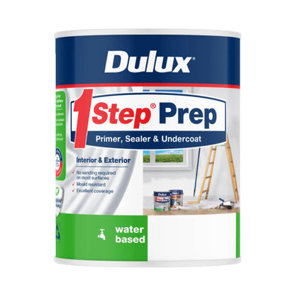 Dulux 1L 1Step Prep Primer Sealer Undercoat - Water Based - Mould Resistant
