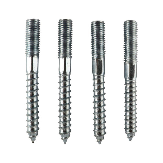 Everhang M12 Hanger Bolt 100mm Zinc Plated Steel 4 Pack - Auzzistore