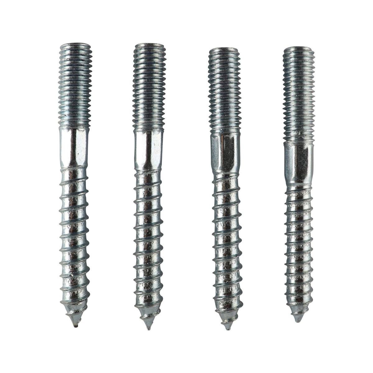 Everhang M12 Hanger Bolt 100mm Zinc Plated Steel 4 Pack