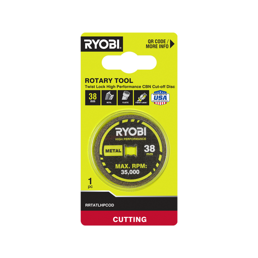 Ryobi CBN Cut-Off Disc - 38mm - High Performance - Durable - 35,000 RPM - Auzzistore