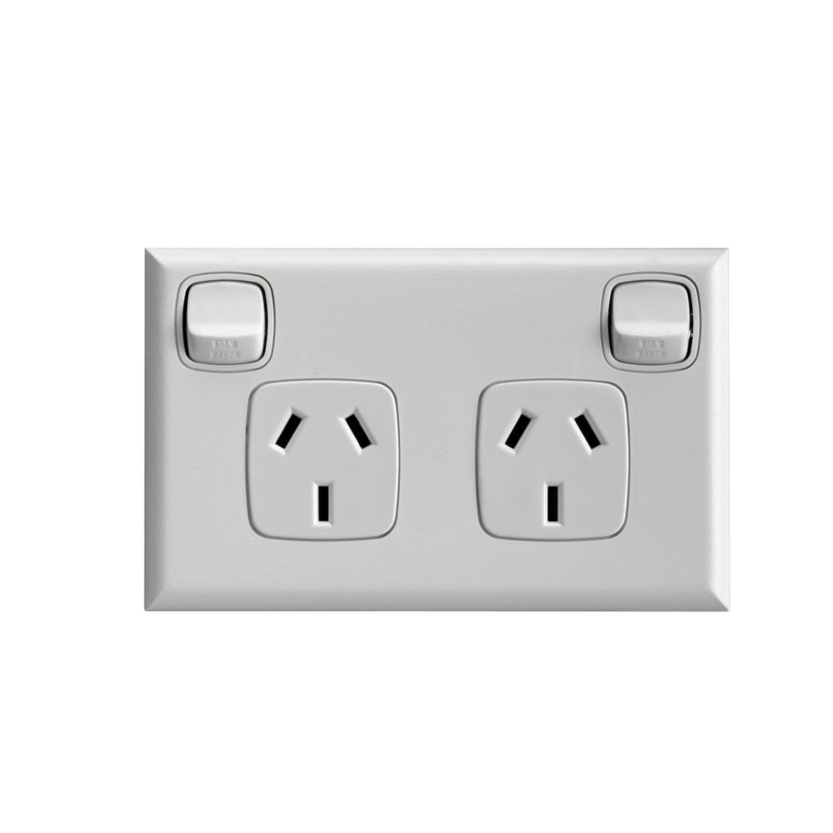 HPM Double Powerpoint 10 Pack - 73mm x 117mm - ABS Plastic - Lightweight