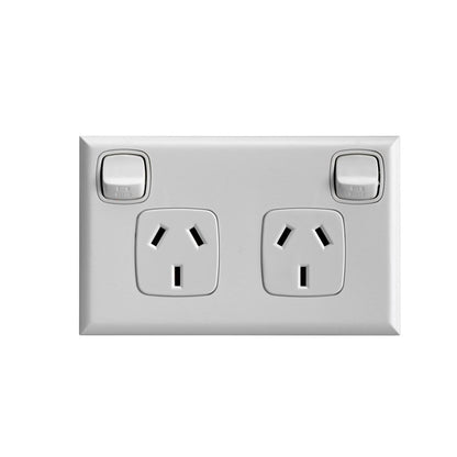 HPM Double Powerpoint 10 Pack - 73mm x 117mm - ABS Plastic - Lightweight