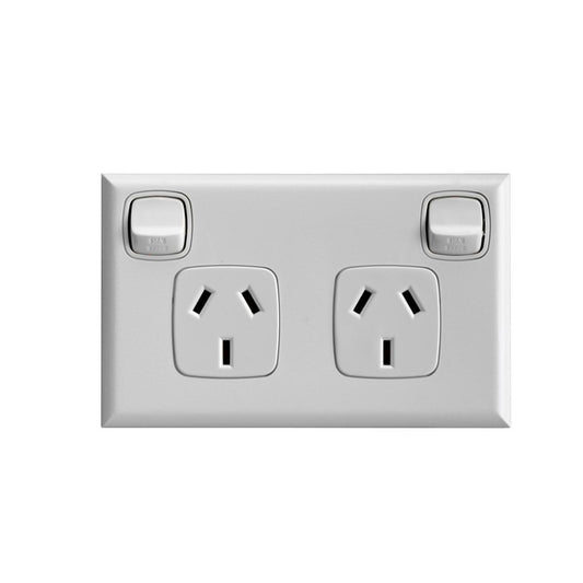 HPM Double Powerpoint 10 Pack - 73mm x 117mm - ABS Plastic - Lightweight