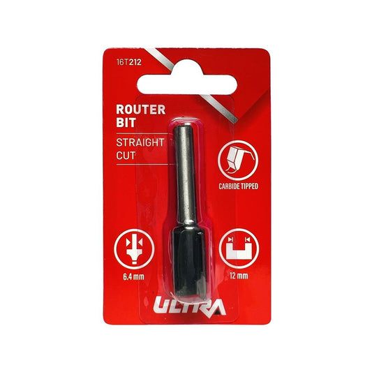 Ultra Router Bit - 12mm - Tungsten Carbide - Straight Cutter - Auzzistore