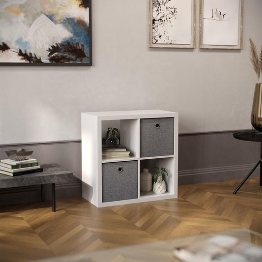 Flexi Storage Clever Cube Insert - 330 x 330 x 370mm - Woven Silver - Versatile Storage Solution – view 2 - Auzzistore