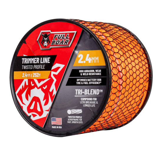Full Boar Trimmer Line 2.4mm x 252m - Twisted Profile - Durable, Efficient – view 2 - Auzzistore