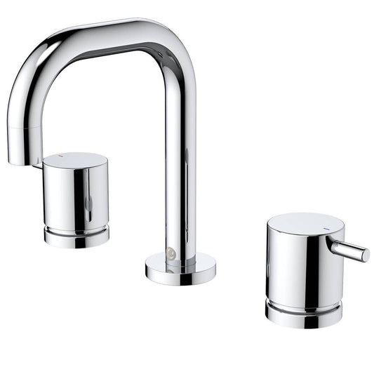 Caroma Chrome Luna Lever Basin Tap Set - Lead Free Brass - 44mm x 166mm