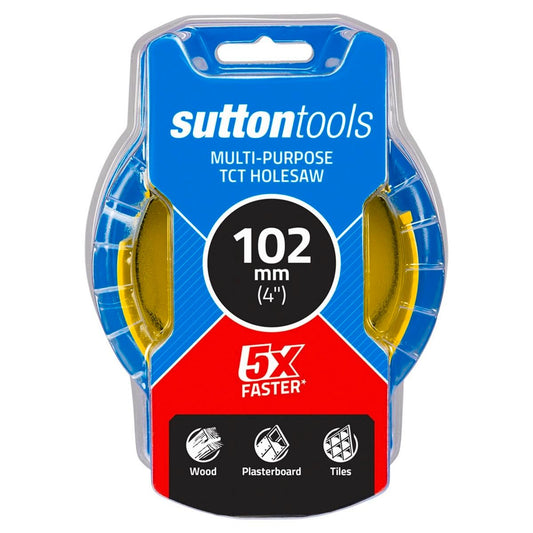 Sutton Tools 102mm Tct Multi Purpose Seamless Holesaw - Red - Auzzistore