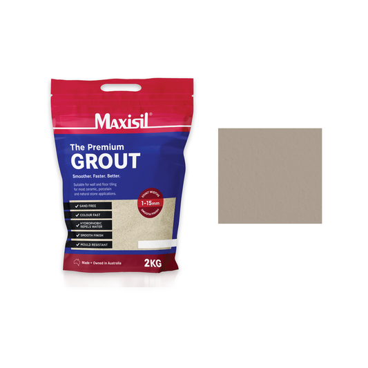 Maxisil 2kg Travertine Grout - Cement-Based - Hydrophobic - 1-15mm Joints