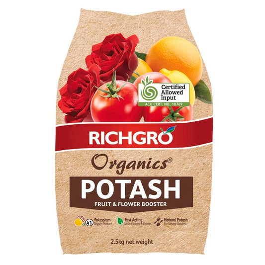 Richgro Potash Fruit Booster - 2.5kg - Natural Potash - Fast Acting - Auzzistore