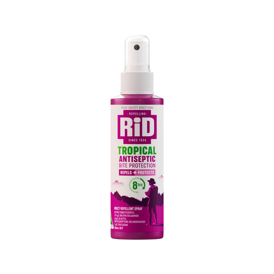 RID Tropical Antiseptic Bite Protection Spray - 100ml - DEET - Mosquito Repellent - Auzzistore