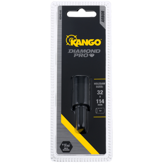 Kango 32 Diamond Holesaw Arbor 114mm - Yellow - KDHS-A2 - Auzzistore