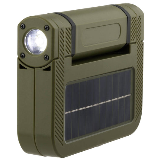Arlec 2000lm Portable Worklight - Solar Rechargeable - 140mm x 165mm - Green