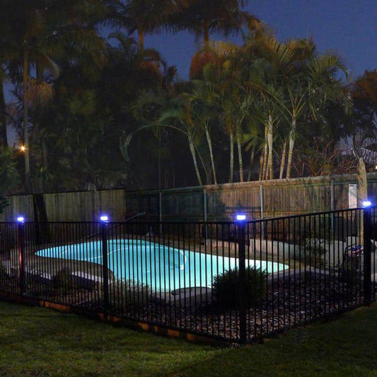 ProtectorAl Solar Fence Lights - 50mm x 50mm - Plastic - Easy Install – view 2 - Auzzistore