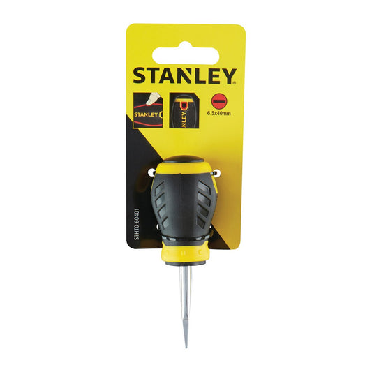 Stanley 6 5 x 40mm Standard Tip Screwdriver - Yellow - Ergonomic Handle – view 2