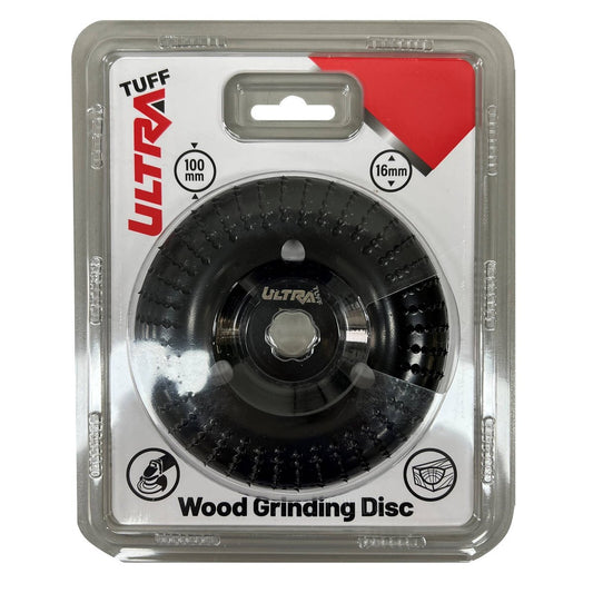 Ultra Tuff Wood Grinding Disc - 100mm - Black - Timber Removal - Auzzistore