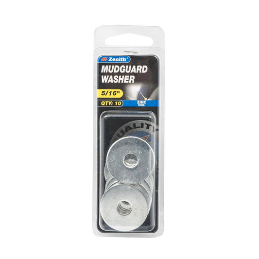 Zenith Mudguard Washer - 5/16 - 10 Pack - Zinc Plated - Internal Use - Auzzistore
