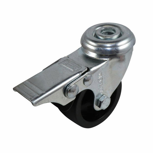 Move It Hole Swivel Castor - 50mm - Steel - Brake - Auzzistore