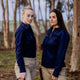 Green Hip Long Sleeve Shirt - Size 18 - Navy Blue - UPF 50+ Sun Protection