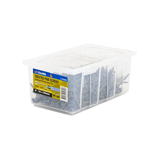 Zenith Tufcote Countersunk Rib Head Screws 10 x 50mm 500 Pack - Auzzistore