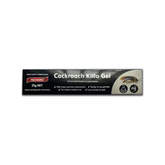 Richgro Cockroach Killa Gel - 25g - Low Toxicity - Indoor & Outdoor Use - Auzzistore