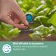 Gardena Micro Irrigation Spray Nozzle - 6 in 1 - 2 Pack - Adjustable 90°-360° - Black/Turquoise