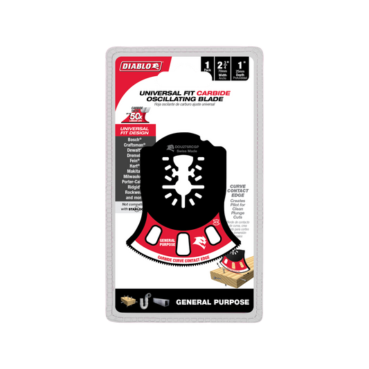 Diablo 70mm Carbide Multi Tool Blade - Universal Fit - General Purpose Cuts - Auzzistore