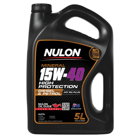 Nulon 5L Mineral Engine Oil 15W-40 - High Protection - Wear Protection