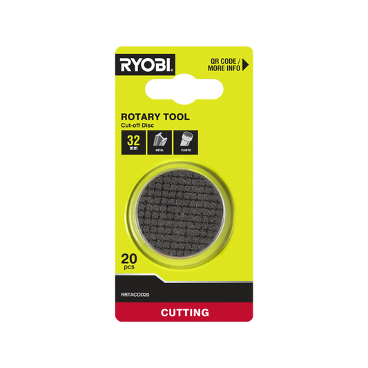 Ryobi Cutting Disc 20 Pack - 32mm - Metal & Plastic - Precision Cutting - Auzzistore
