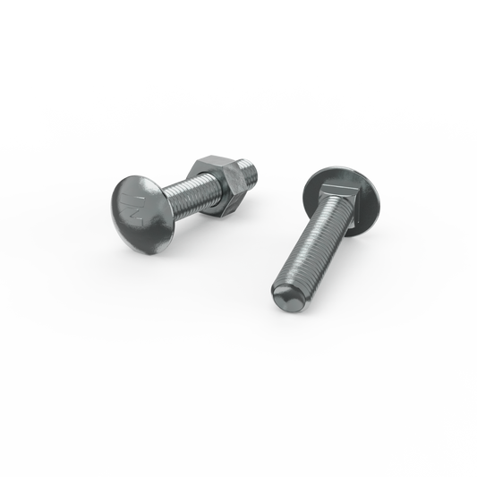 Zenith M10 x 50mm Zinc Plated Cup Head Bolts Nuts 25 Pack - Reliable Fastening – view 2 - Auzzistore