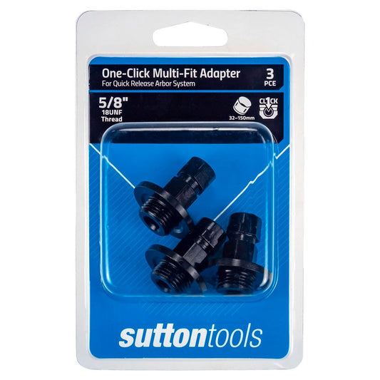 Sutton Tools Holesaw Adaptor 3 Pack 32mm to 150mm Blue - Auzzistore