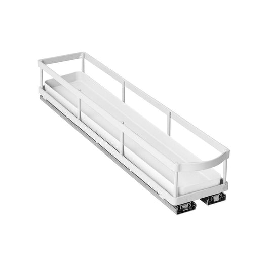 EzyStorage Förma 2-Tier Pull Out Drawer - 100 x 500mm - White - Smooth Sliding - Auzzistore