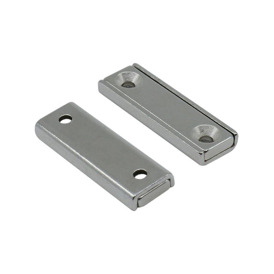Everhang Rare Earth Channel Magnet 2 Pack - 40 x 13.5mm - Silver - Durable
