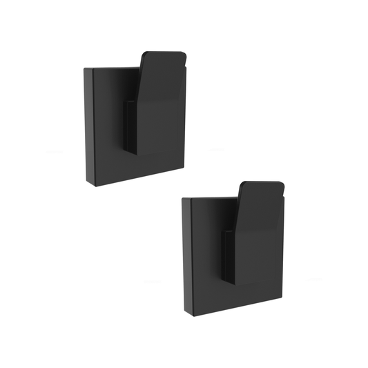 Fusion Loc Designer Hook - 2 Pack - Matte Black - Suction Technology