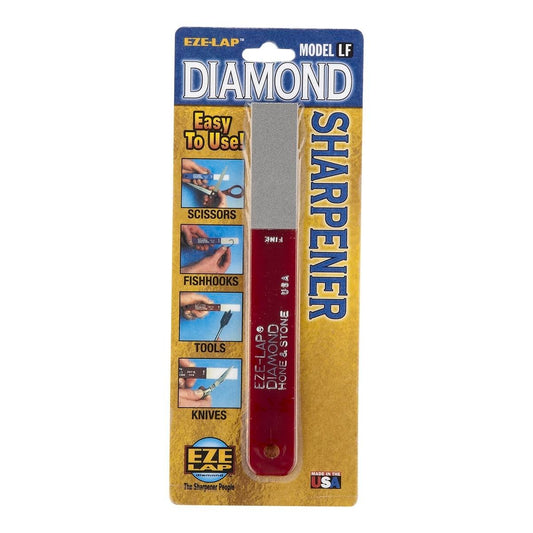 Eze Lap Diamond Fine Hone Sharpener 600-Grit 20mm x 150mm Red - Auzzistore