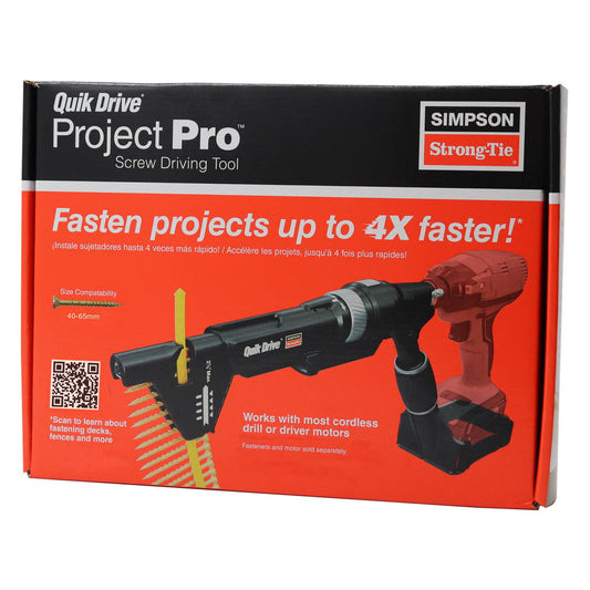 Simpson Strong-Tie Quik Drive Project Pro Auto Feed Screw Attachment - 40mm to 65mm - Lightweight - Auto-Feed Technology - Auzzistore