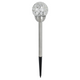 Click Crystal Solar LED Pathway Light - 80mm - Stainless Steel - Outdoor Use