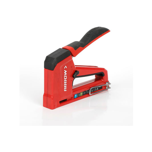 Arrow Professional Manual Staple Gun - T50 Compatible - Red - Ergonomic Design – view 2 - Auzzistore